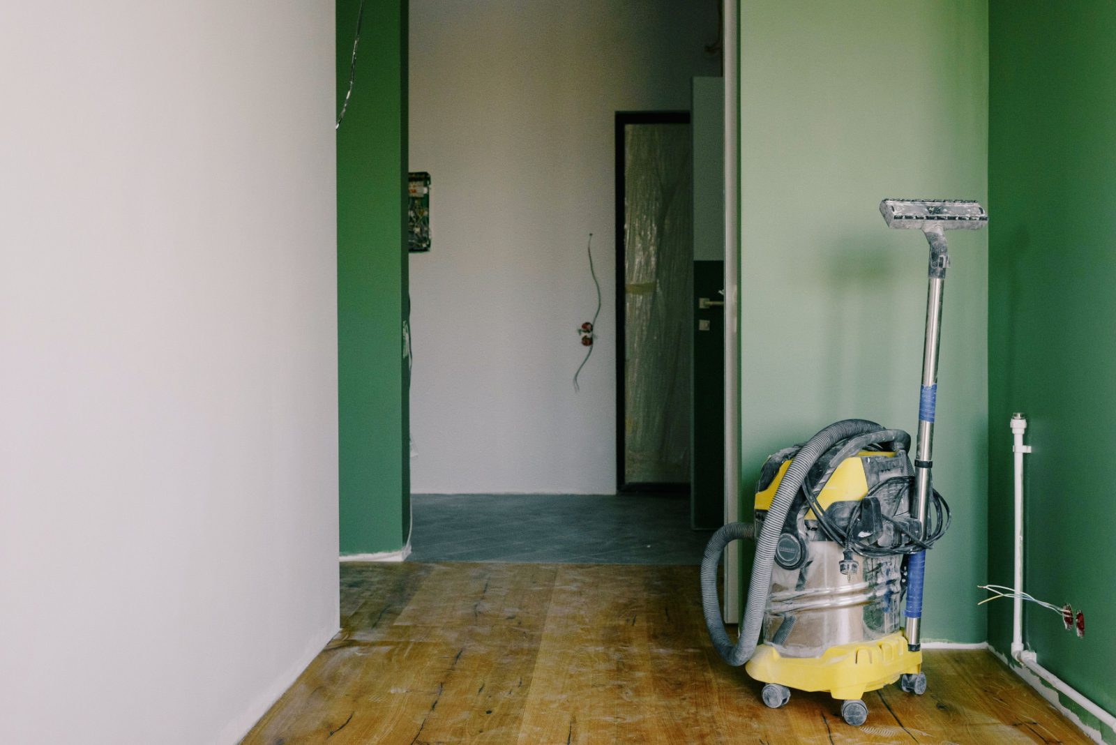 Vivienda en obra con las instalaciones nuevas